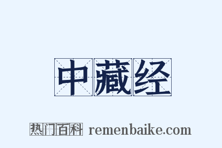 中藏经是什么意思的图片